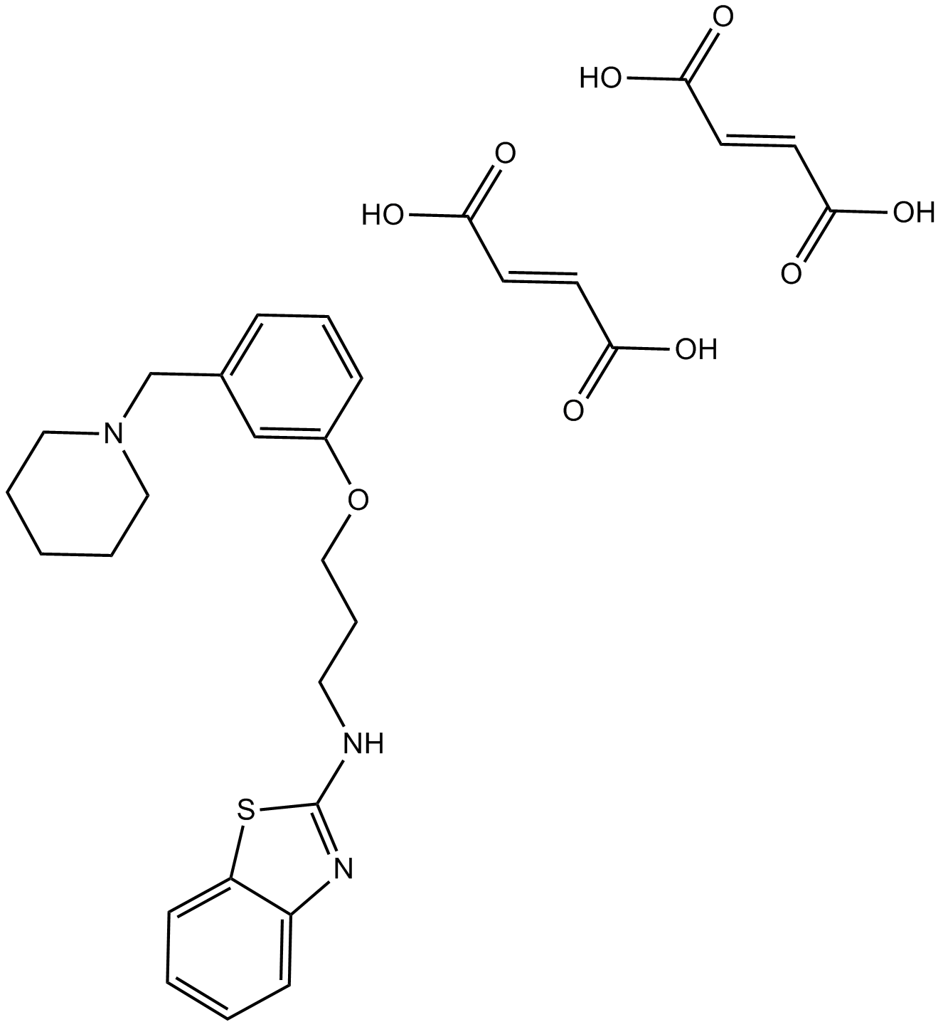 Zolantidine dimaleate Chemische Struktur