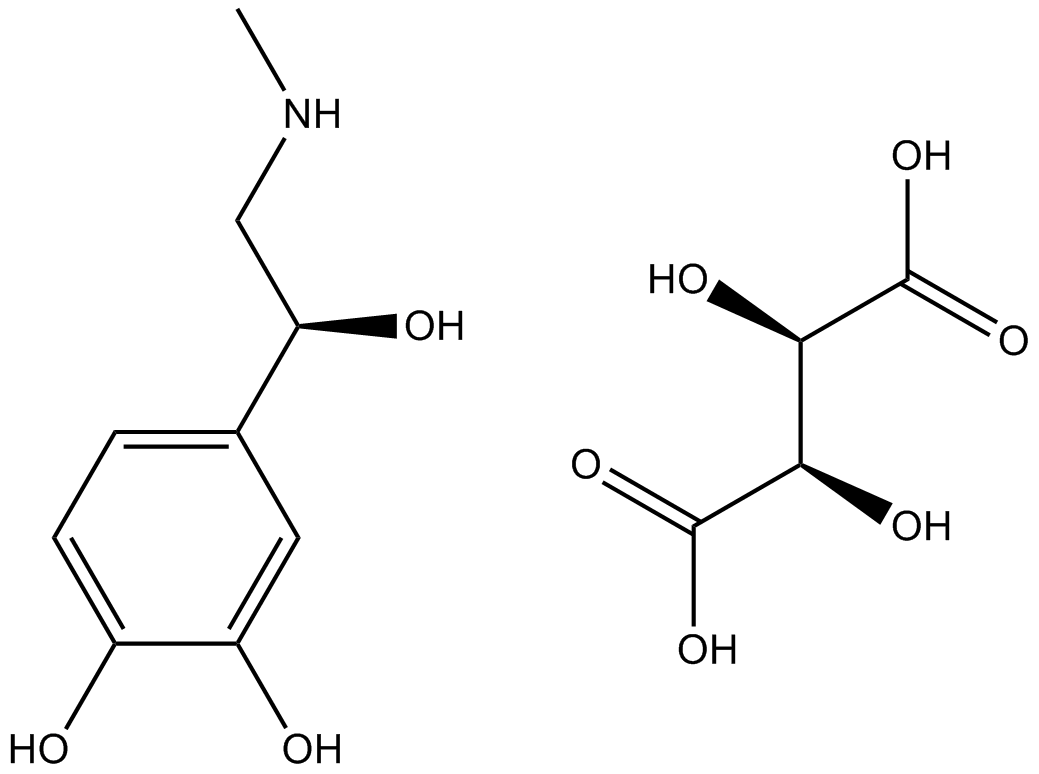 Epinephrine Bitartrate  Chemical Structure