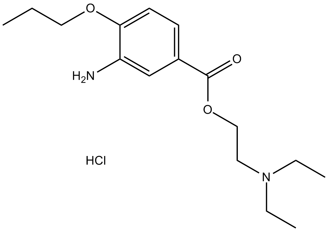 Proparacaine HCl 化学構造