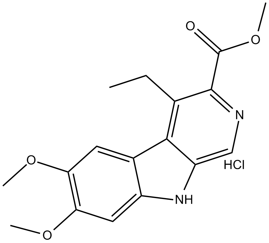 DMCM hydrochloride 化学構造