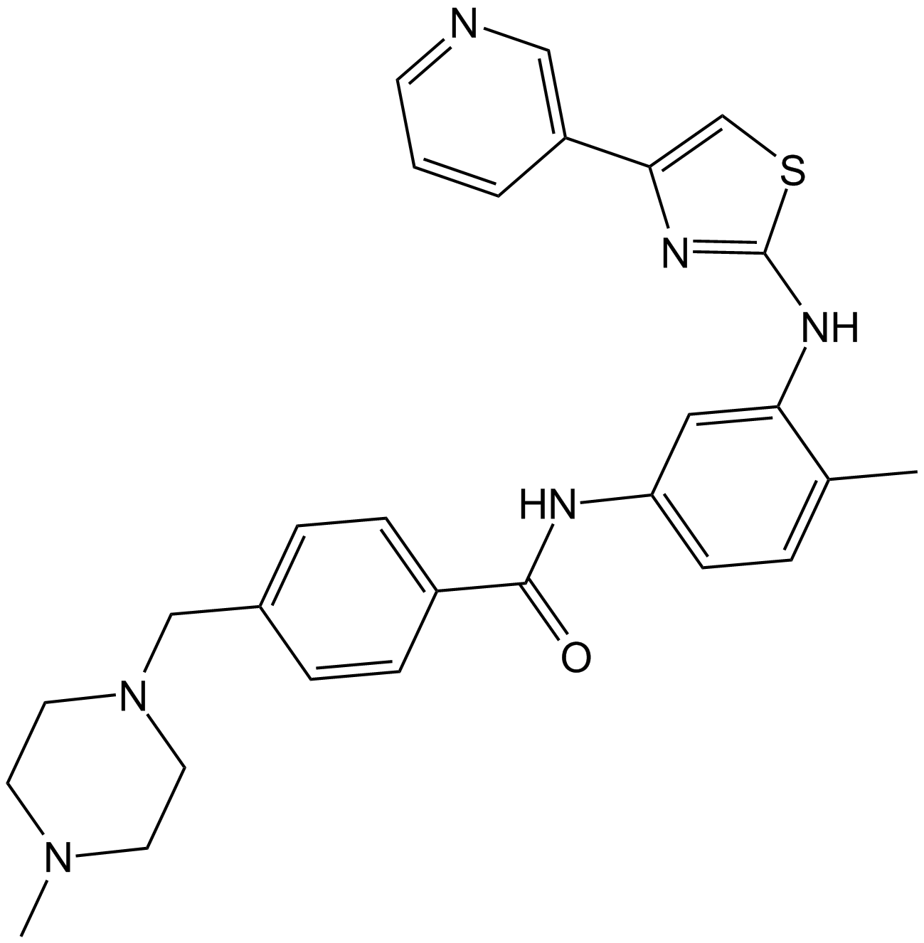 Masitinib (AB1010) التركيب الكيميائي