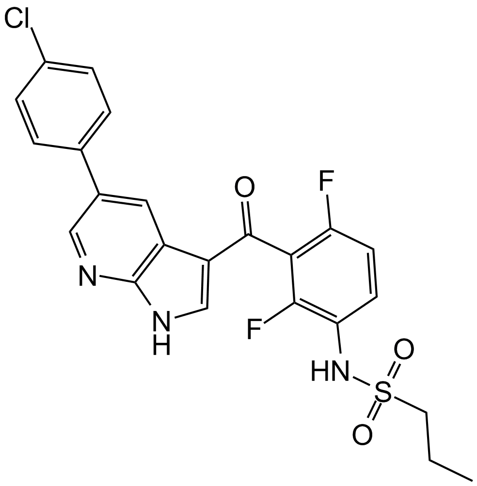 Vemurafenib (PLX4032, RG7204)  Chemical Structure