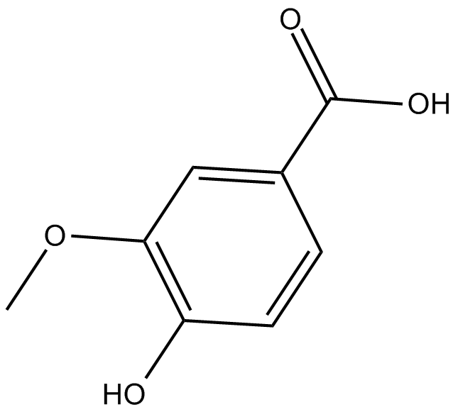 Vanillic acid 化学構造