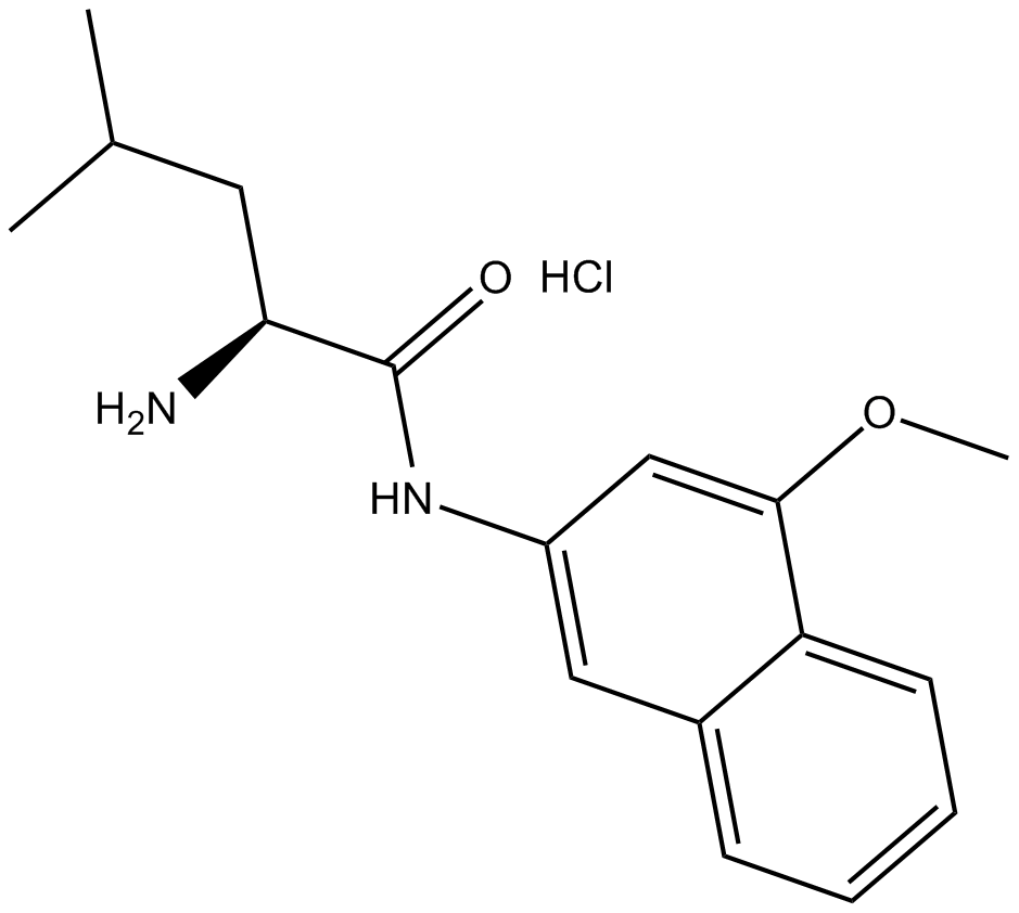 L-Leucine 4-methoxy-β-naphthylamide (hydrochloride)  Chemical Structure