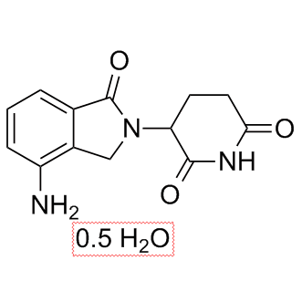 Lenalidomide hemihydrate 化学構造