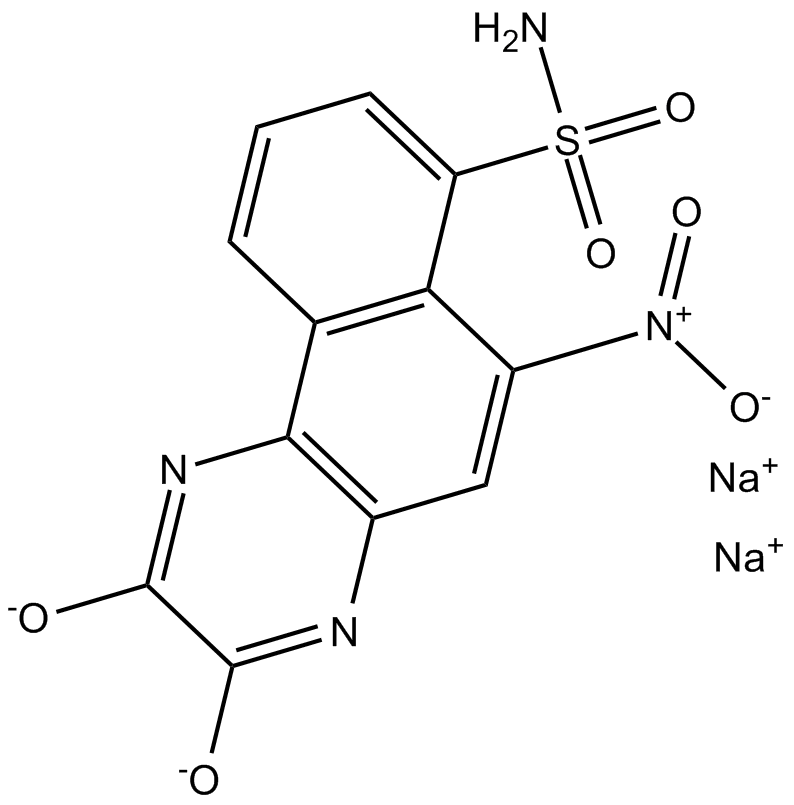 NBQX disodium salt Chemische Struktur