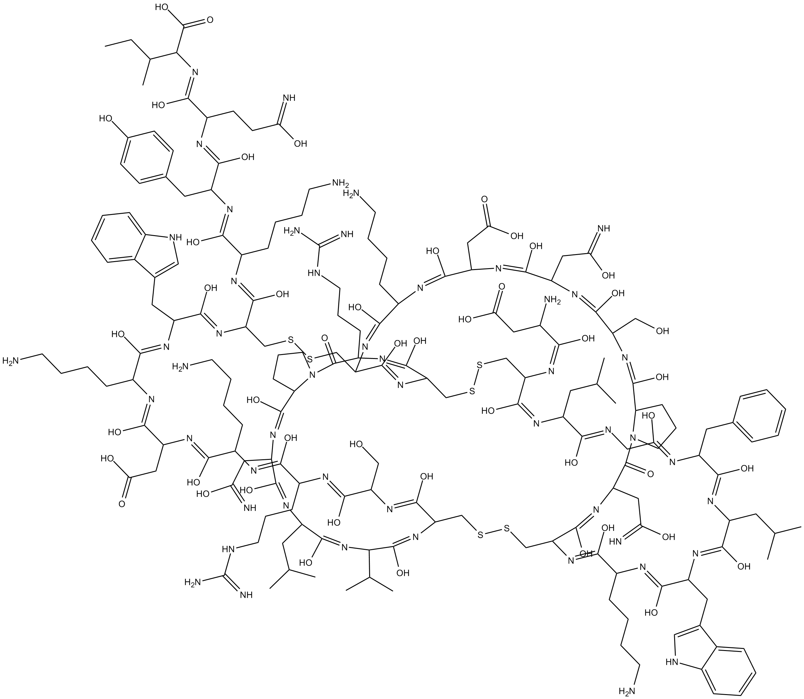 Phrixotoxin 3 التركيب الكيميائي