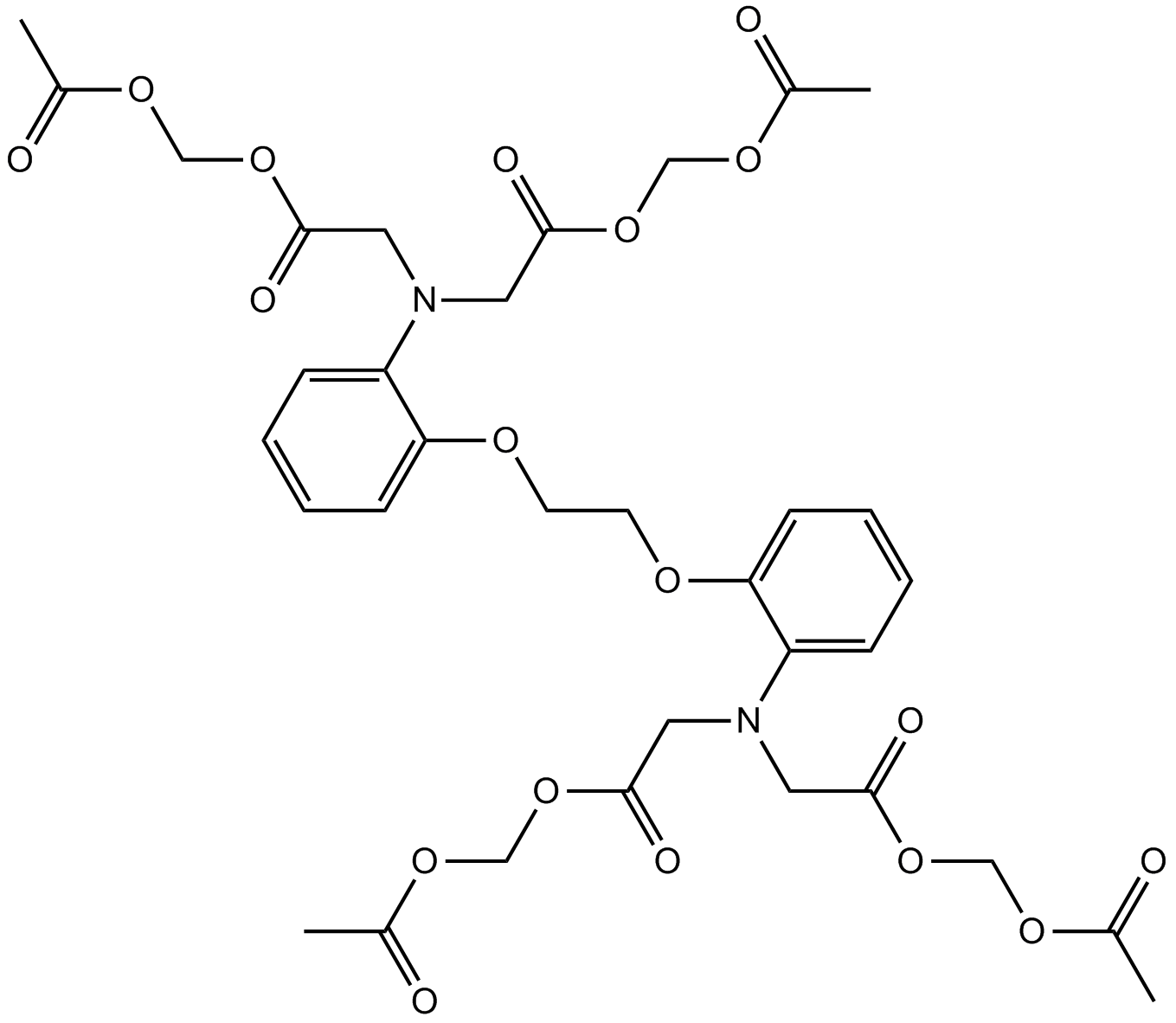 BAPTA-AM 化学構造