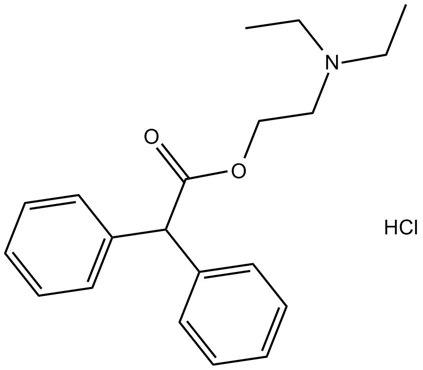 Adiphenine HCl 化学構造