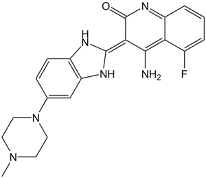 Dovitinib (TKI-258, CHIR-258)  Chemical Structure