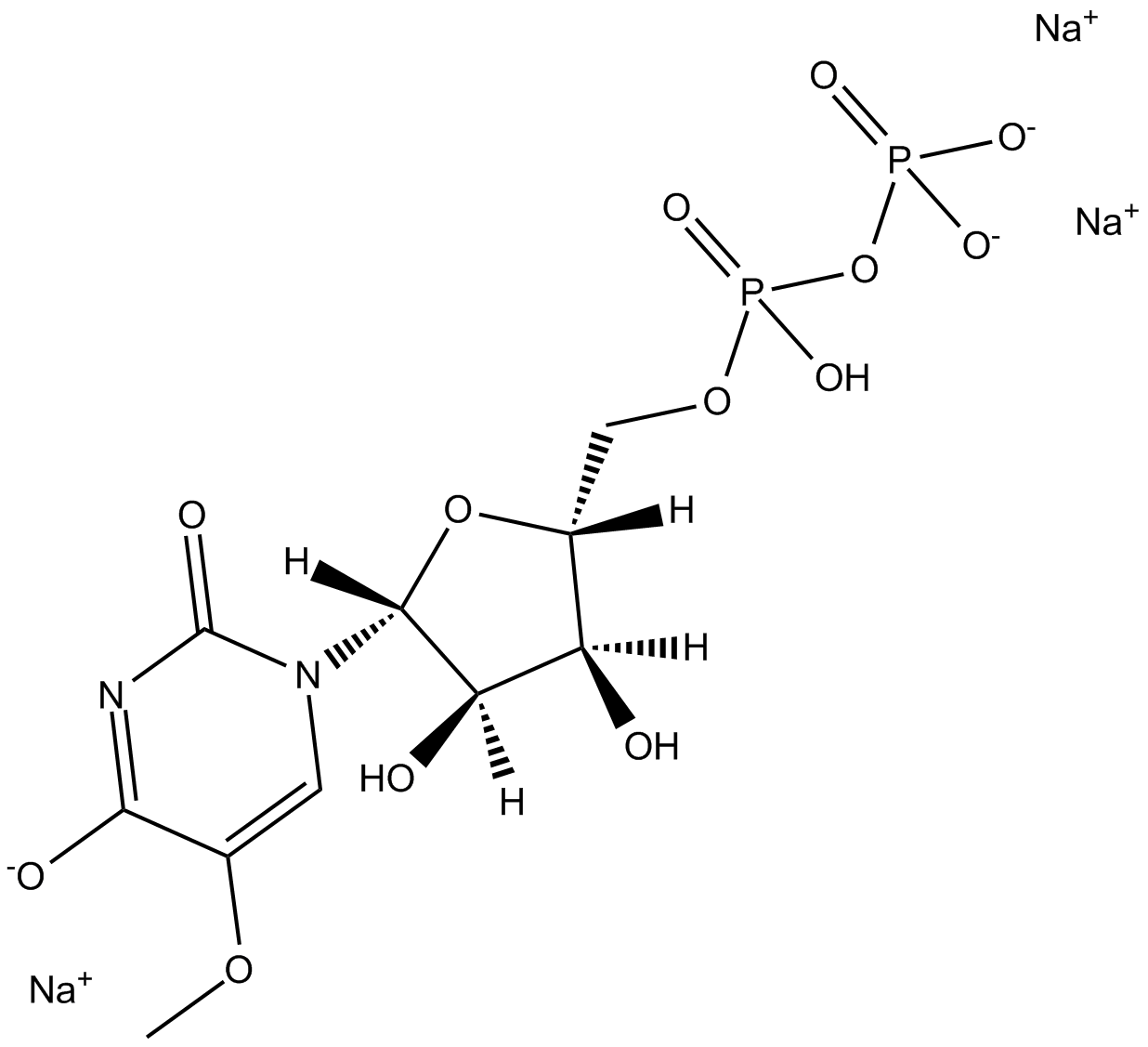 5-OMe-UDP trisodium salt Chemical Structure