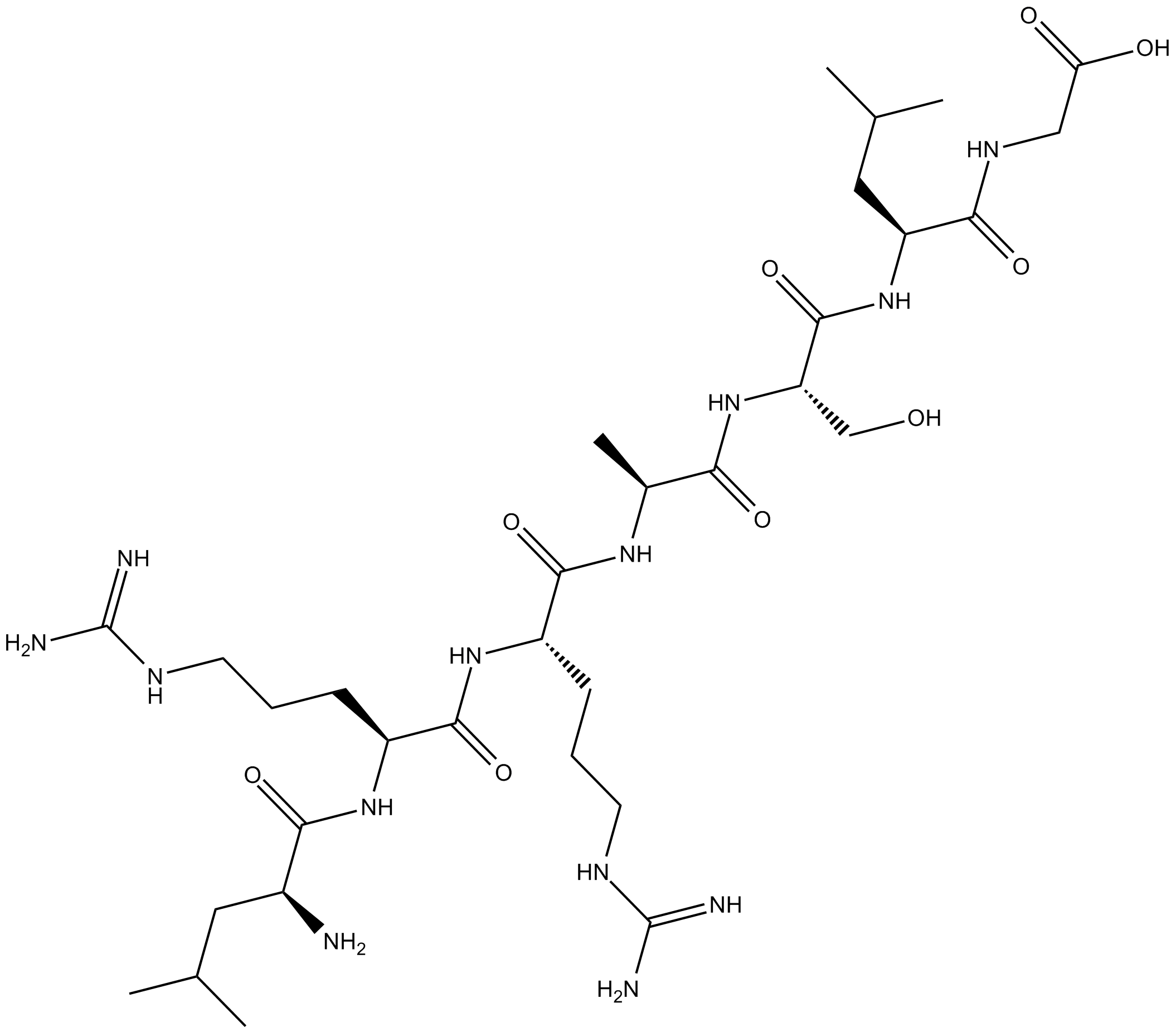 Kemptide 化学構造