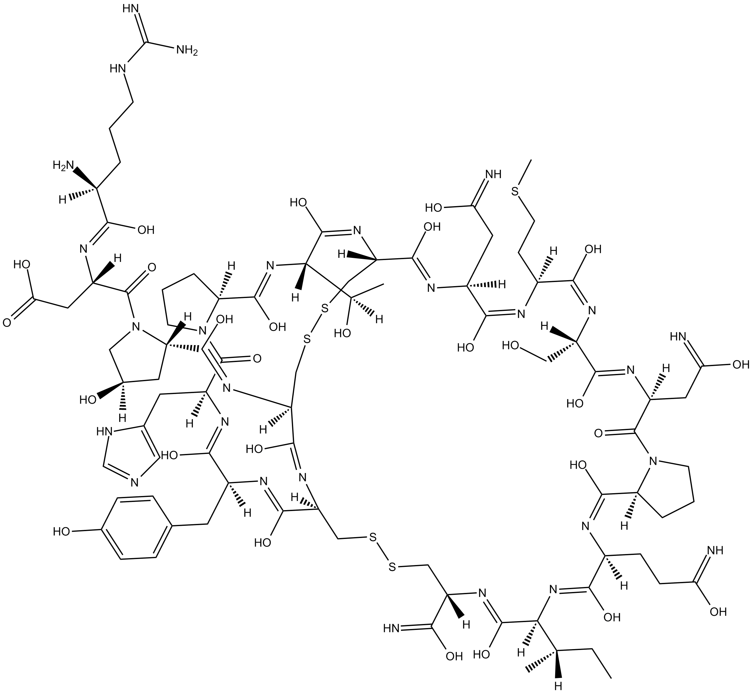 α-Conotoxin EI  Chemical Structure