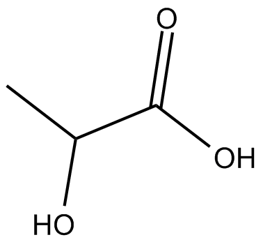 Lactic acid Chemische Struktur