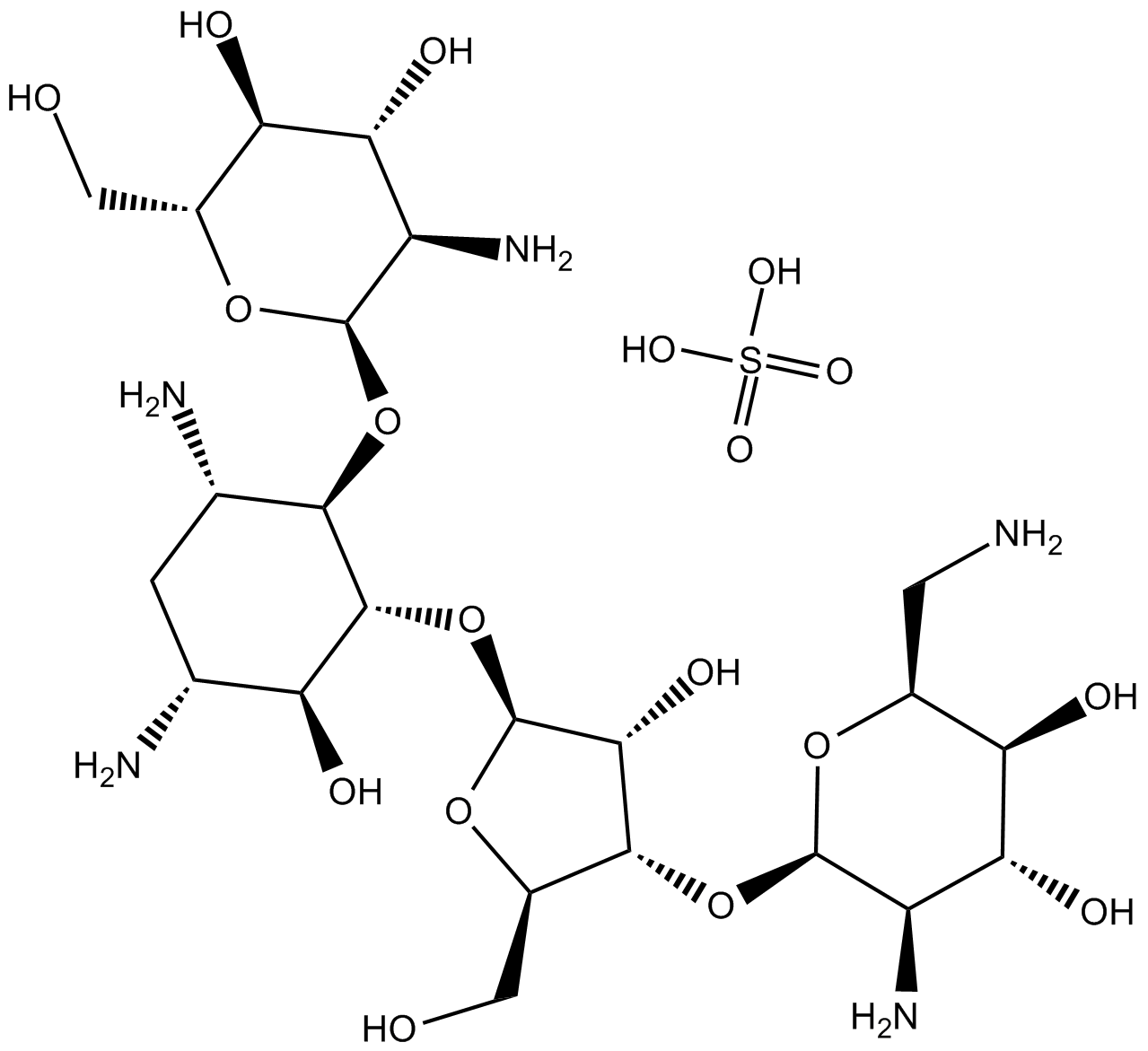 Paromomycin Sulfate  Chemical Structure