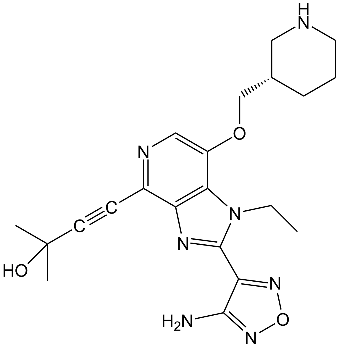 GSK690693 التركيب الكيميائي