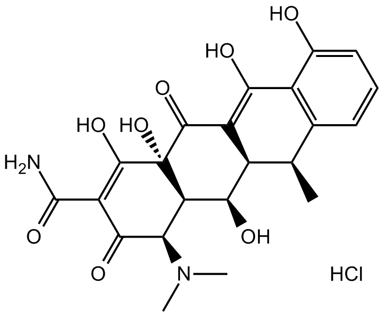 Doxycycline HCl 化学構造