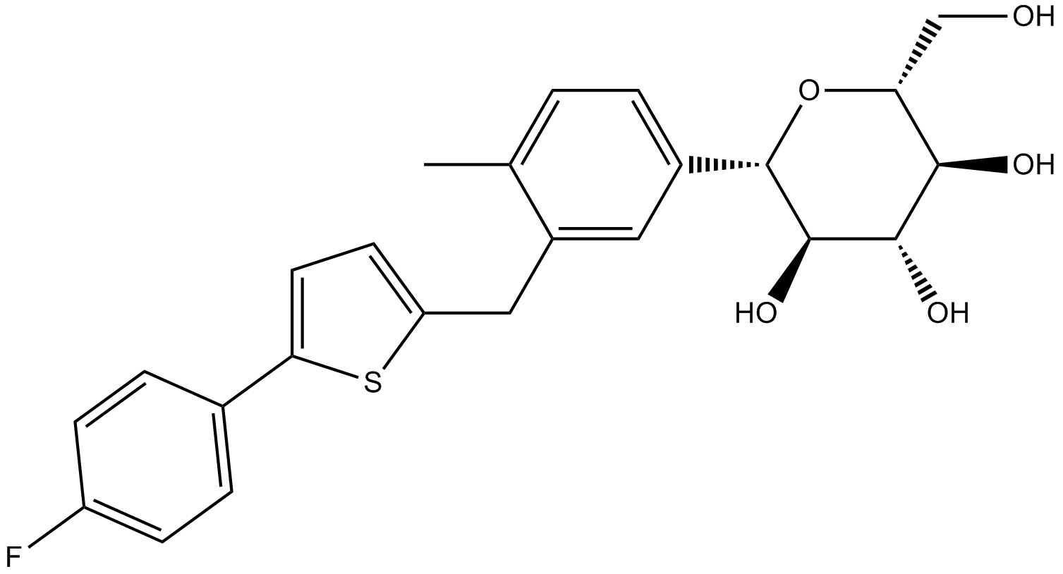 Canagliflozin  Chemical Structure