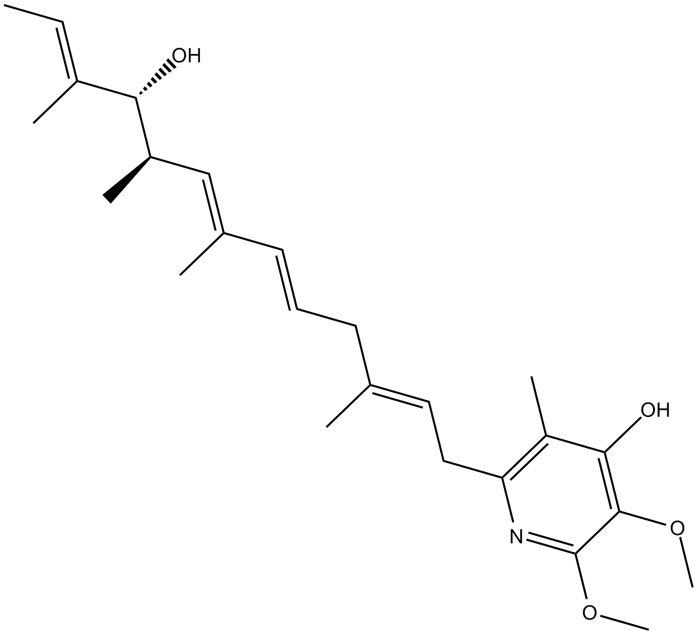 Piericidin A  Chemical Structure