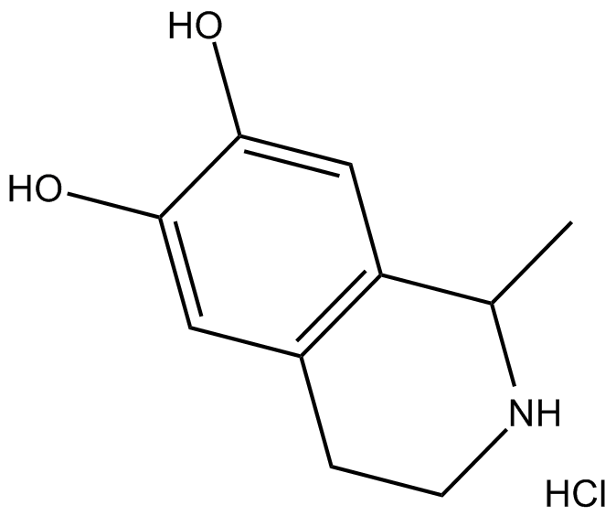 (±)-Salsolinol (hydrochloride) 化学構造