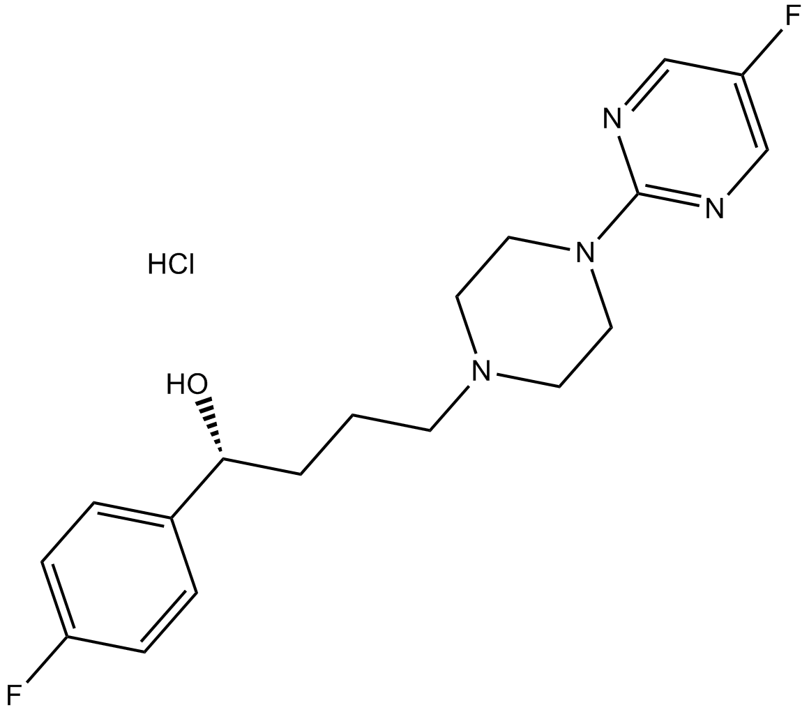 BMY 14802 hydrochloride 化学構造