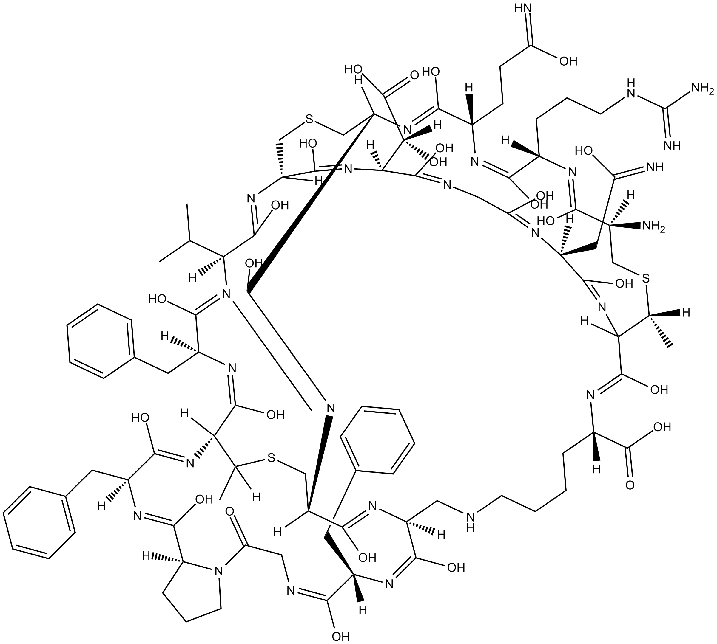 Cinnamycin التركيب الكيميائي