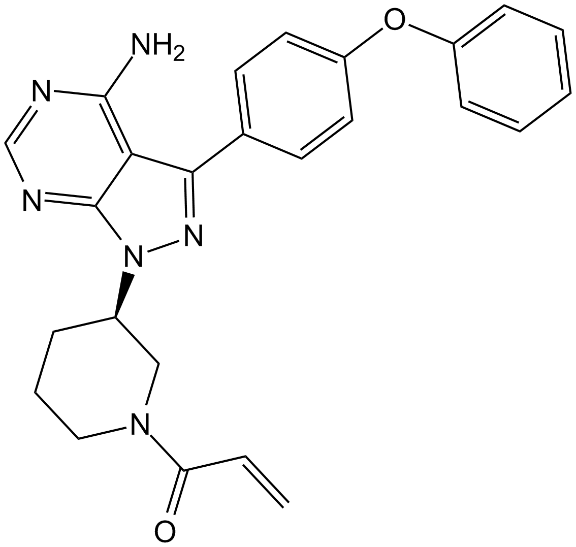 PCI-32765 (Ibrutinib)  Chemical Structure