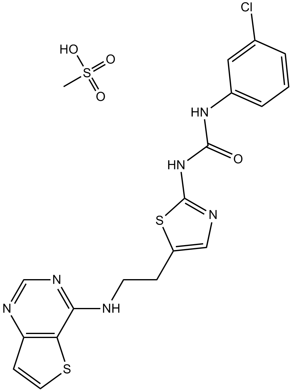 SNS-314 Mesylate  Chemical Structure