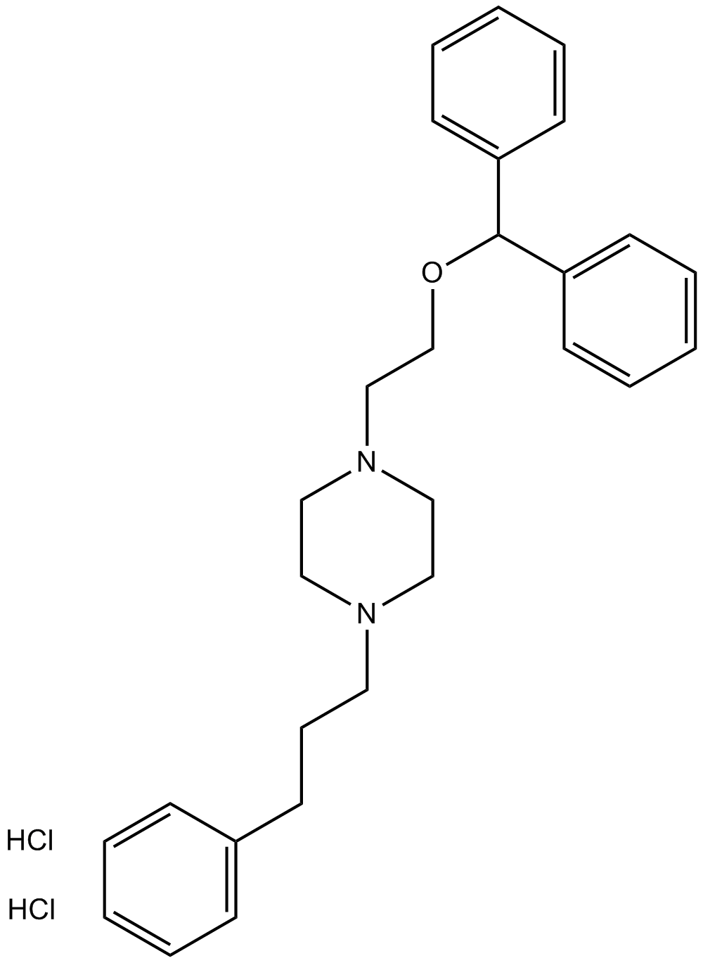 GBR 12935 dihydrochloride Chemische Struktur
