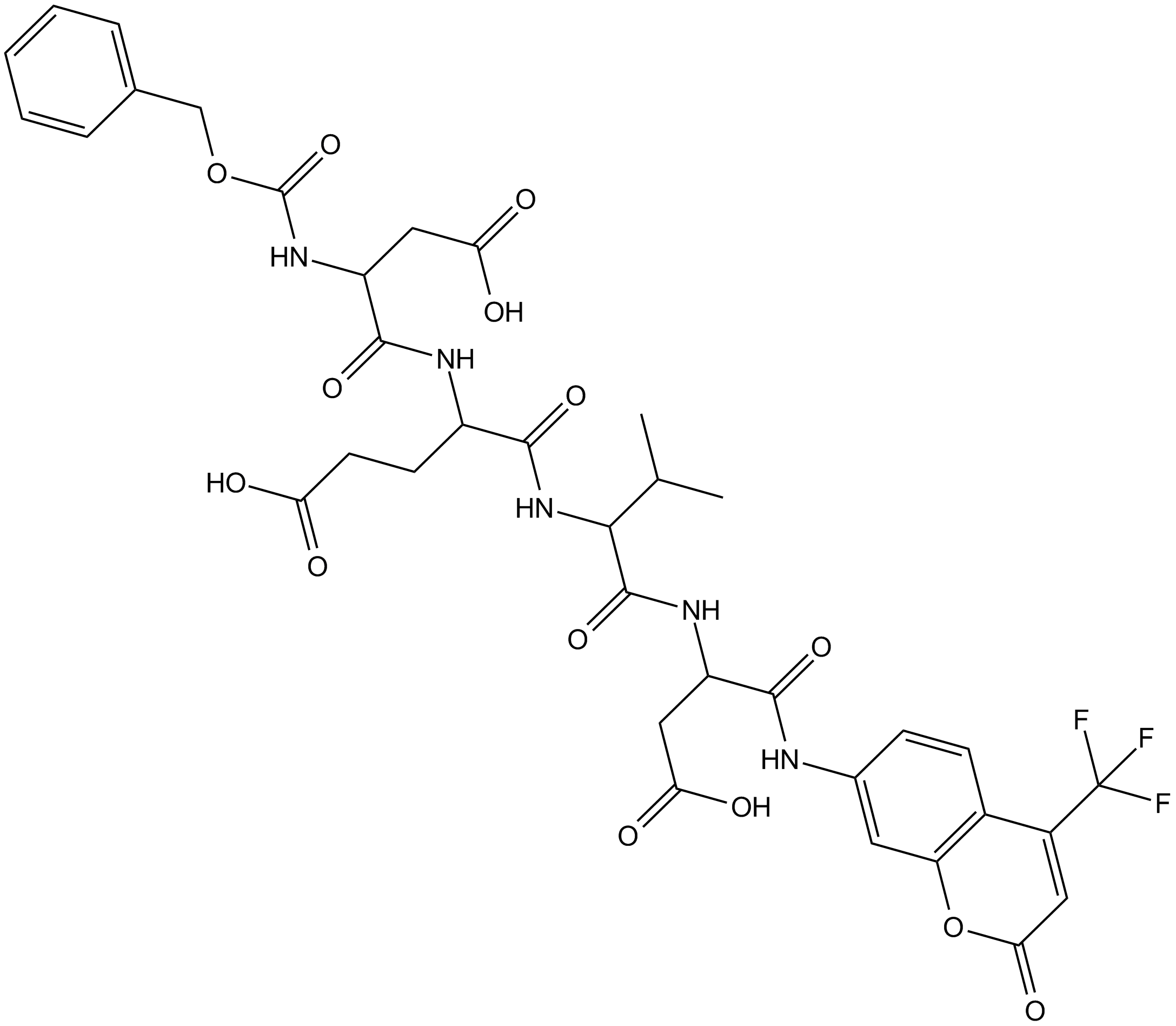 Z-DEVD-AFC 化学構造