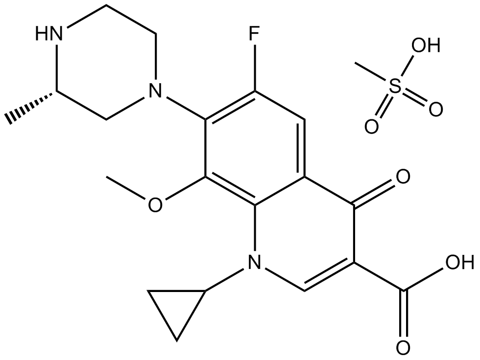 Gatifloxacin mesylate  Chemical Structure