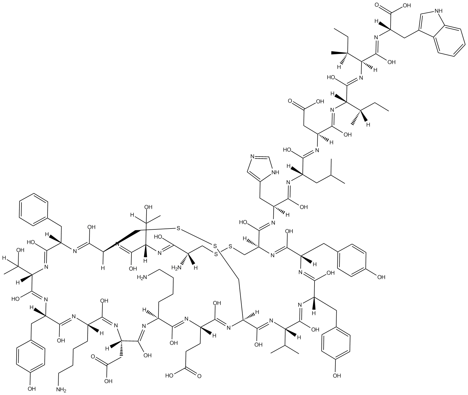 Endothelin 3 (human, rat)  Chemical Structure
