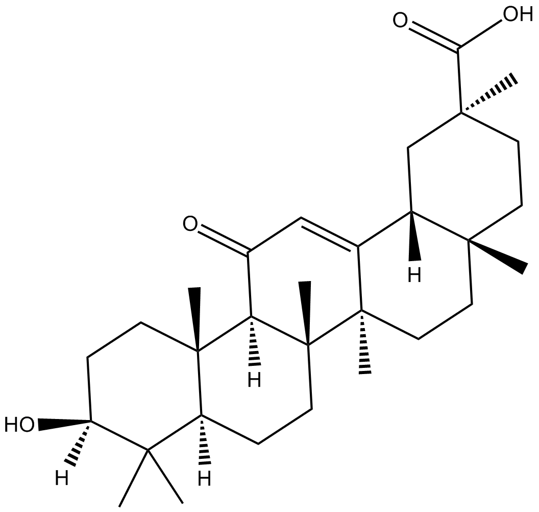 Enoxolone 化学構造