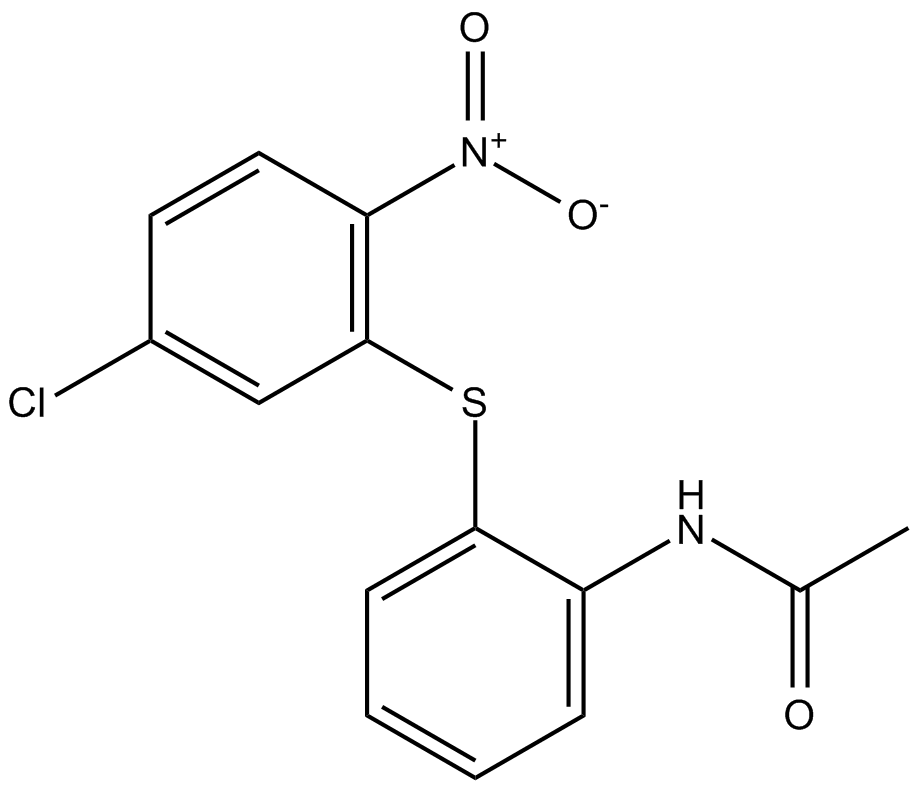 2-Acetamidophenyl 5-chloro-2-nitrophenyl sulfide 化学構造