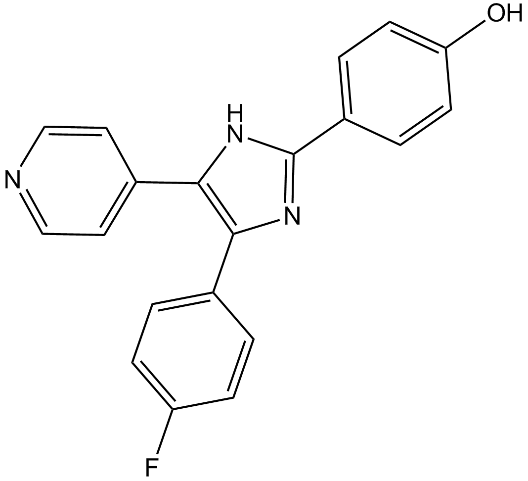 SB202190 (FHPI) 化学構造