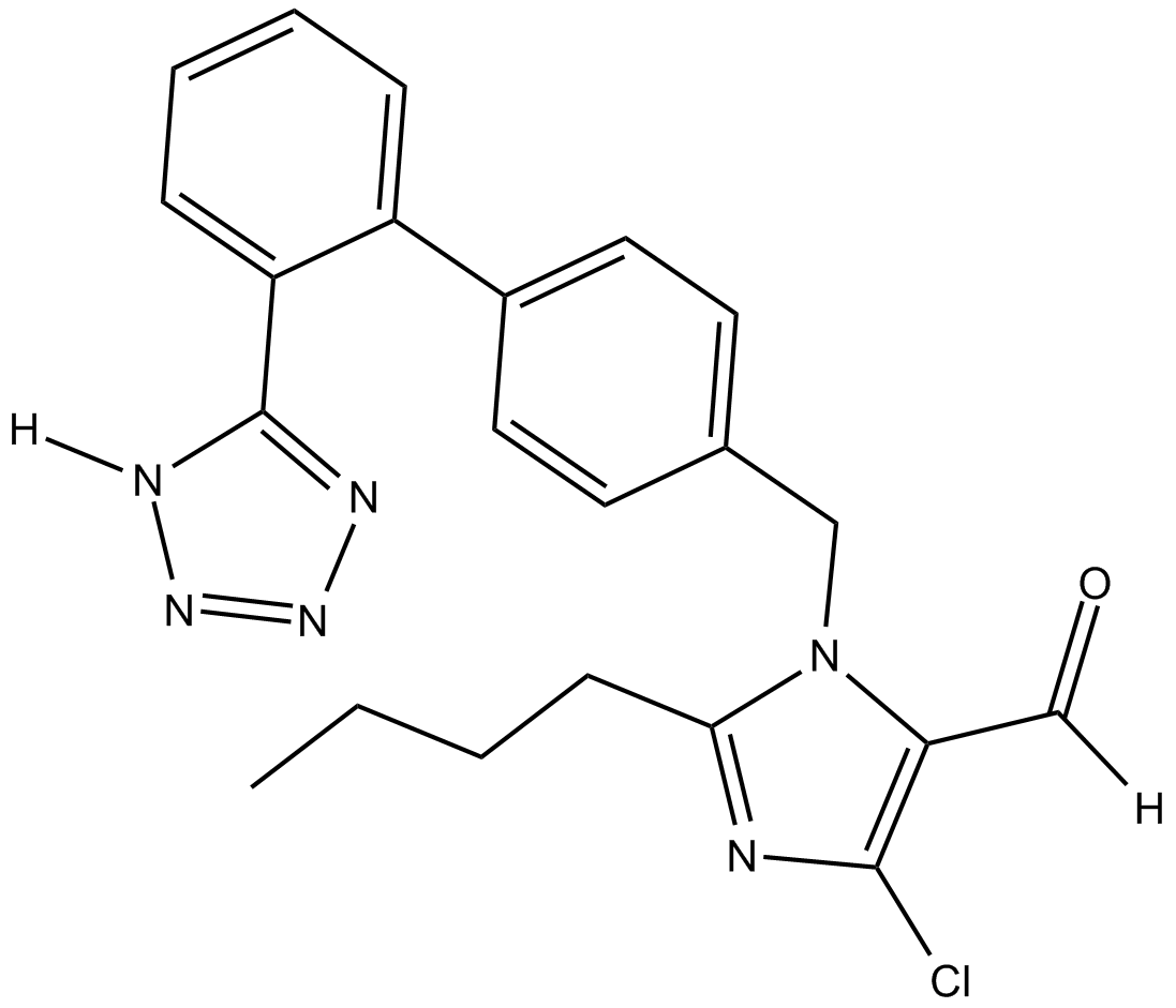 Losartan Carboxaldehyde Chemische Struktur