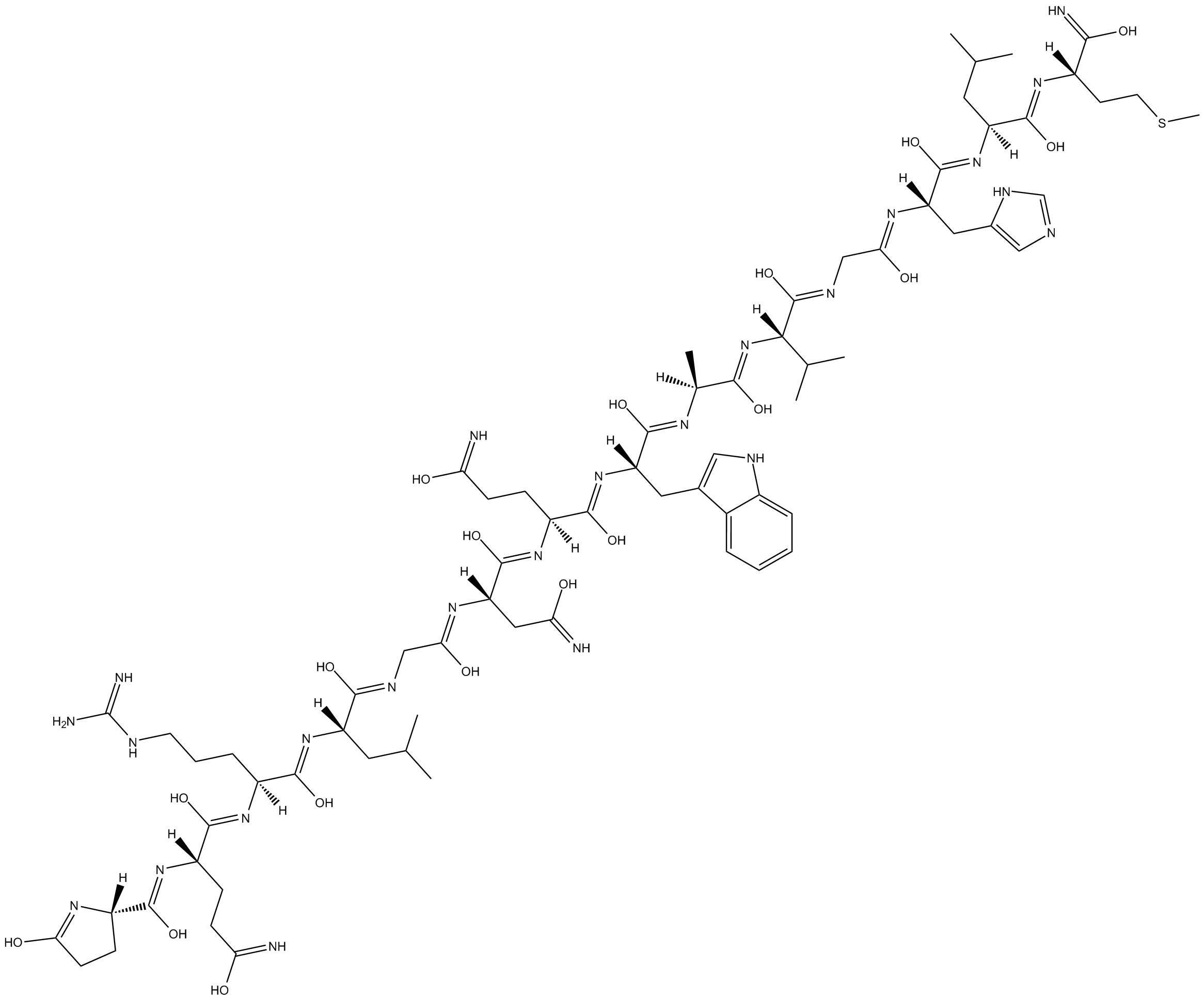 Bombesin  Chemical Structure