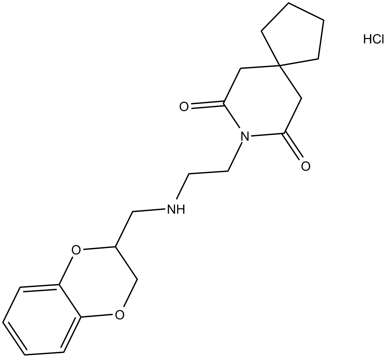 MDL 73005EF hydrochloride 化学構造