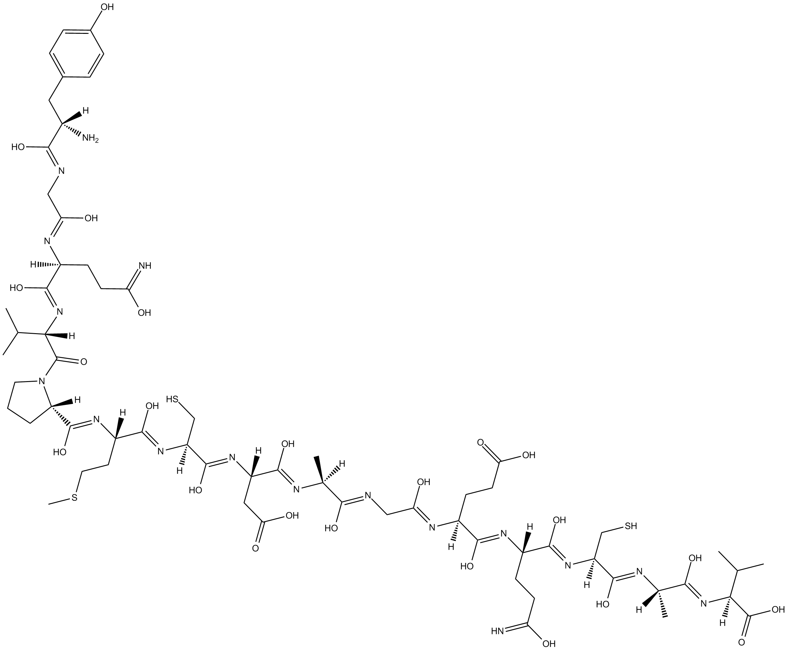 CART (62-76) (rat, human)  Chemical Structure