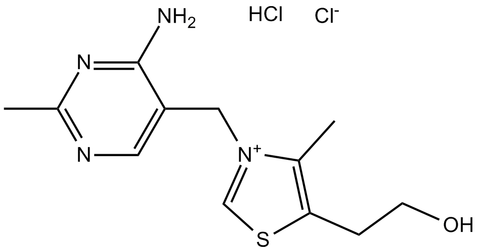 Thiamine HCl (Vitamin B1) 化学構造