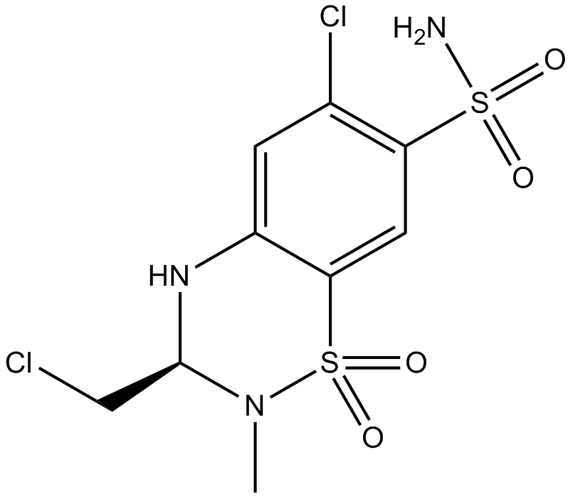 Methyclothiazide التركيب الكيميائي