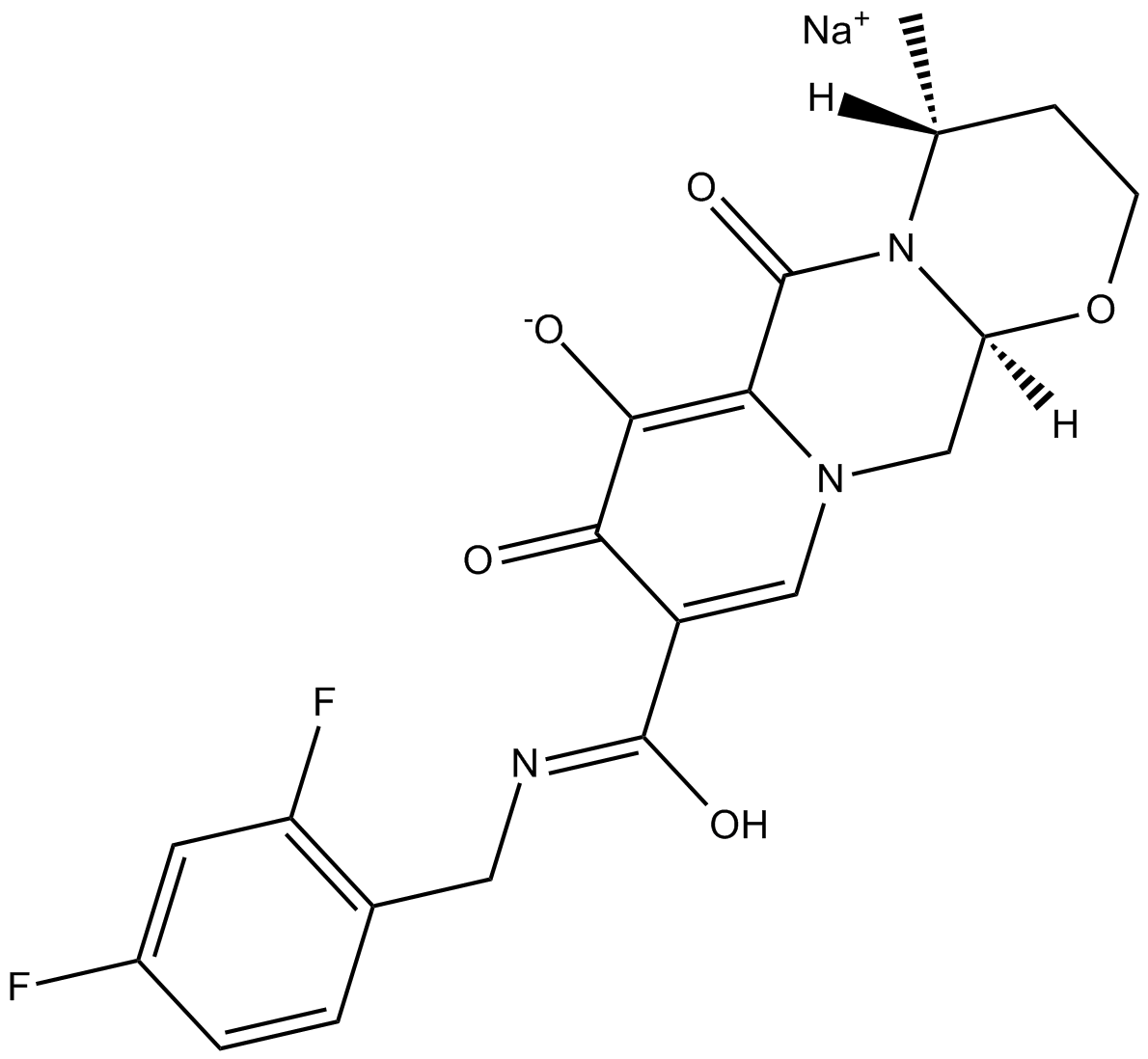 GSK1349572 sodiuM salt 化学構造