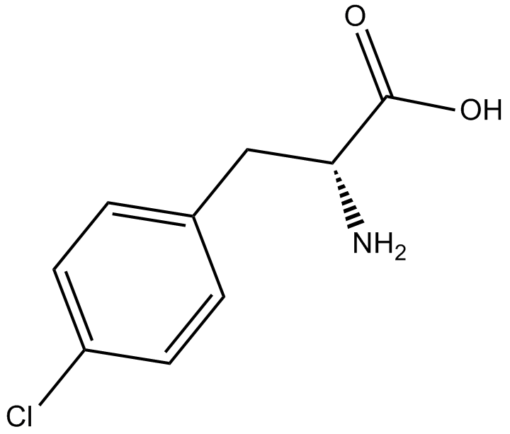 p-Chlorophenylalanine 化学構造