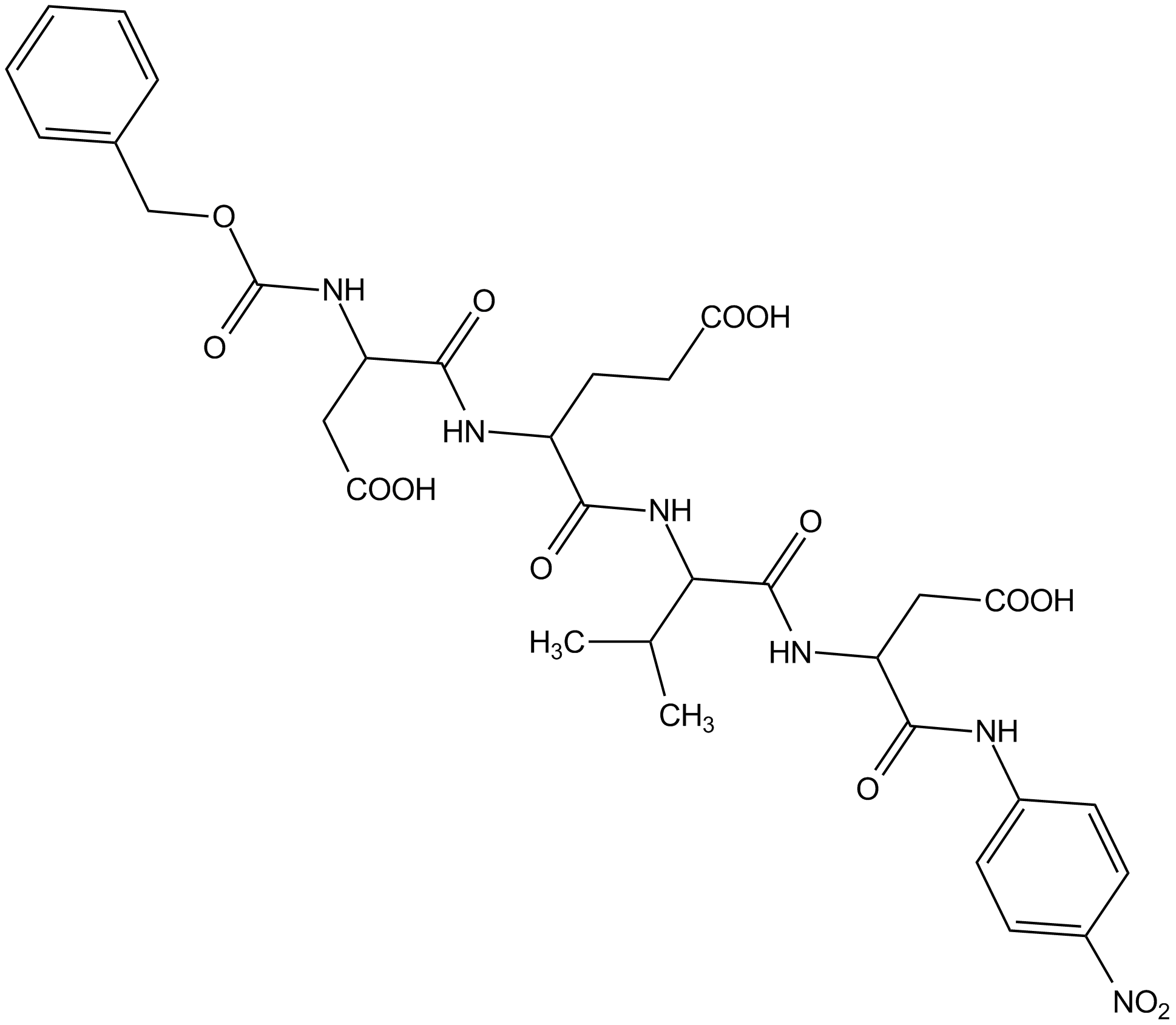 Z-DEVD-pNA التركيب الكيميائي
