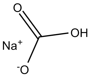 Sodium bicarbonate 化学構造