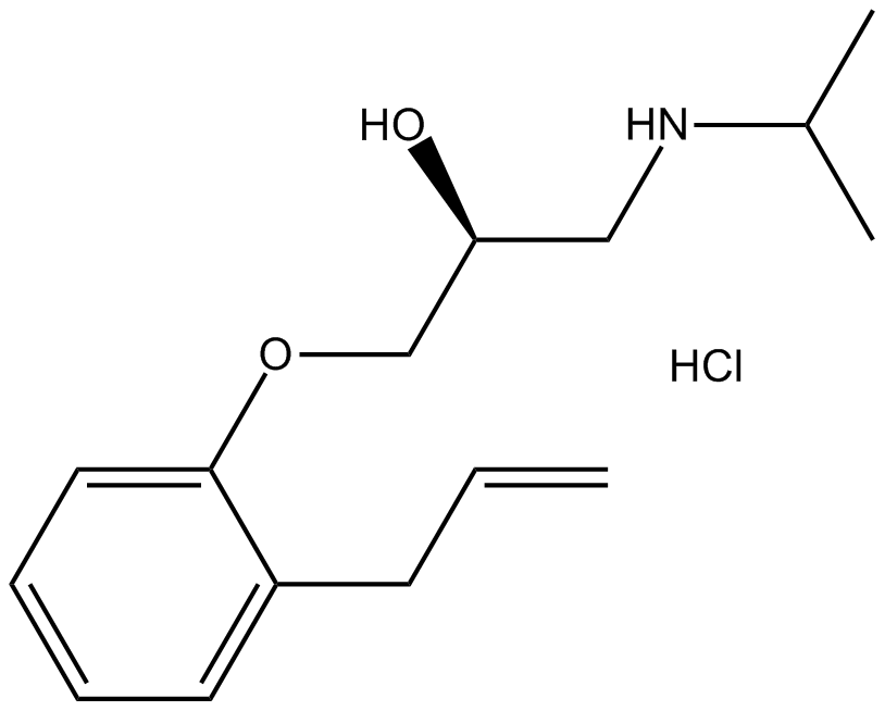 Alprenolol hydrochloride  Chemical Structure