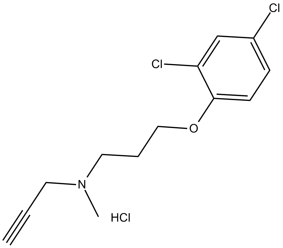 Clorgyline (hydrochloride) Chemische Struktur