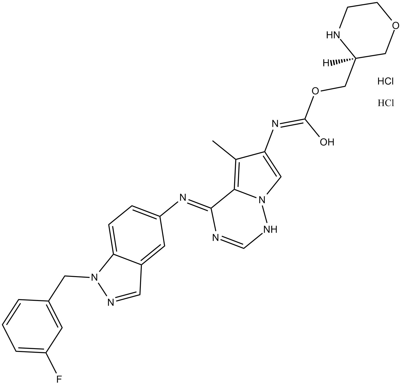 BMS 599626 dihydrochloride  Chemical Structure