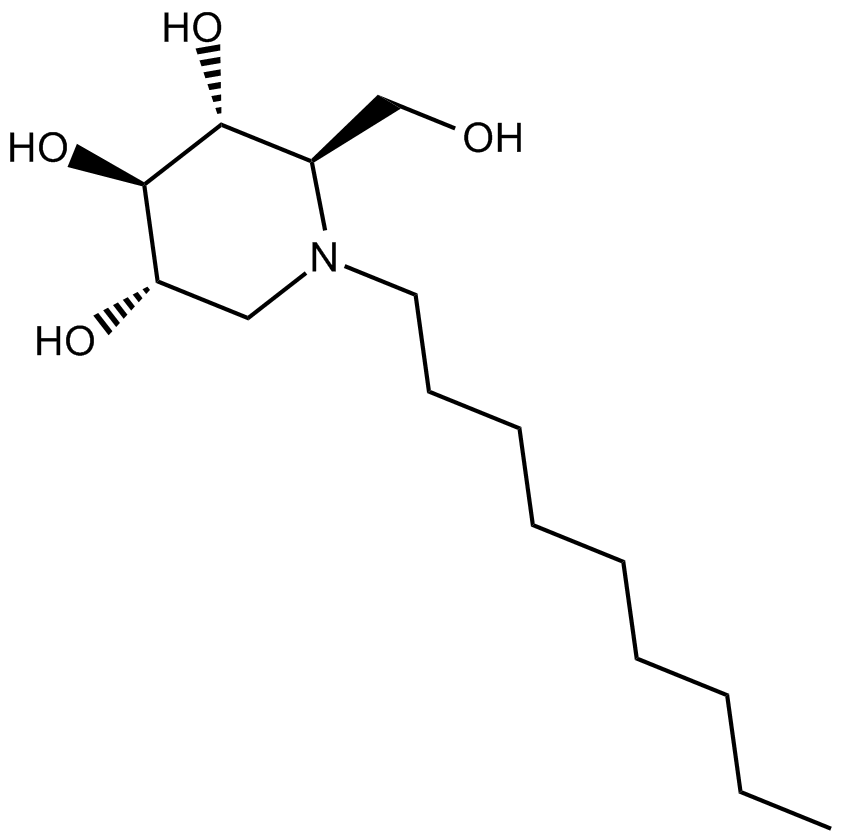 N-Nonyldeoxynojirimycin 化学構造