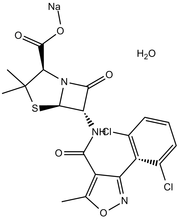 Dicloxacillin Sodium 化学構造